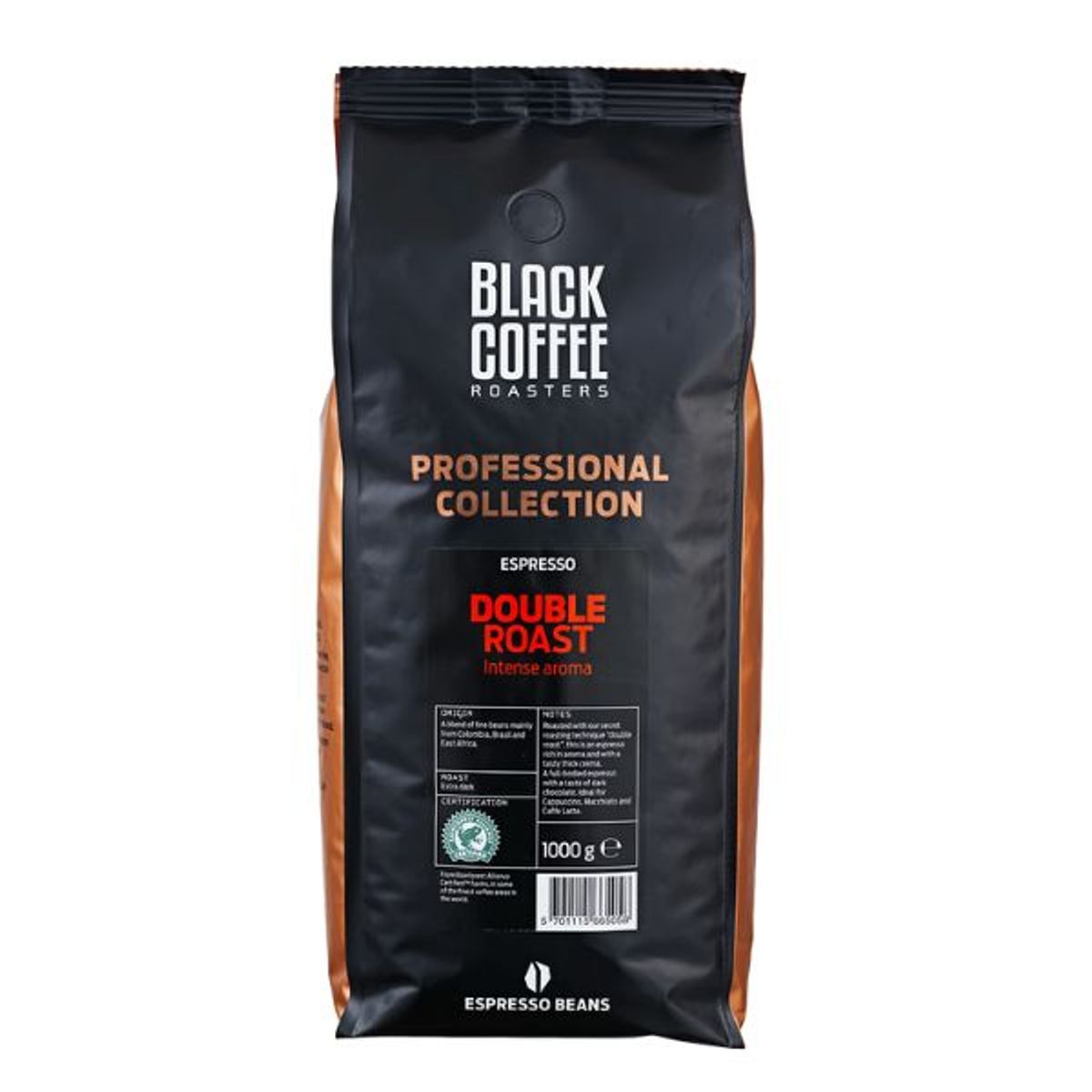 Black Coffee Roasters Pro Double Roast Espresso 1 Kg Hele Bønner