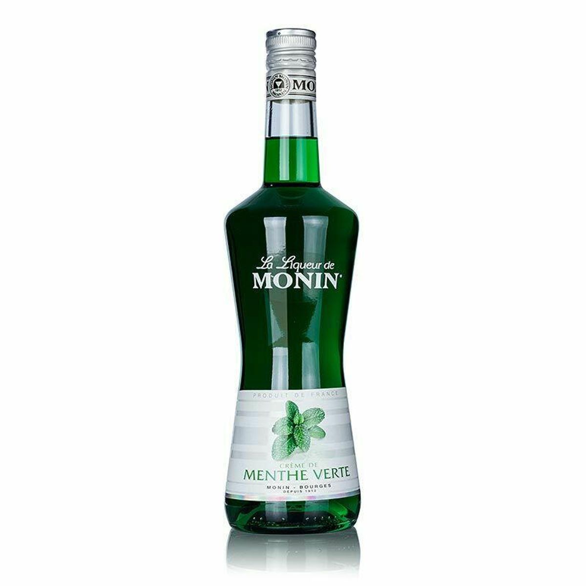 Monin Liqueur Menthe Verte / Pebermynte Fl 70