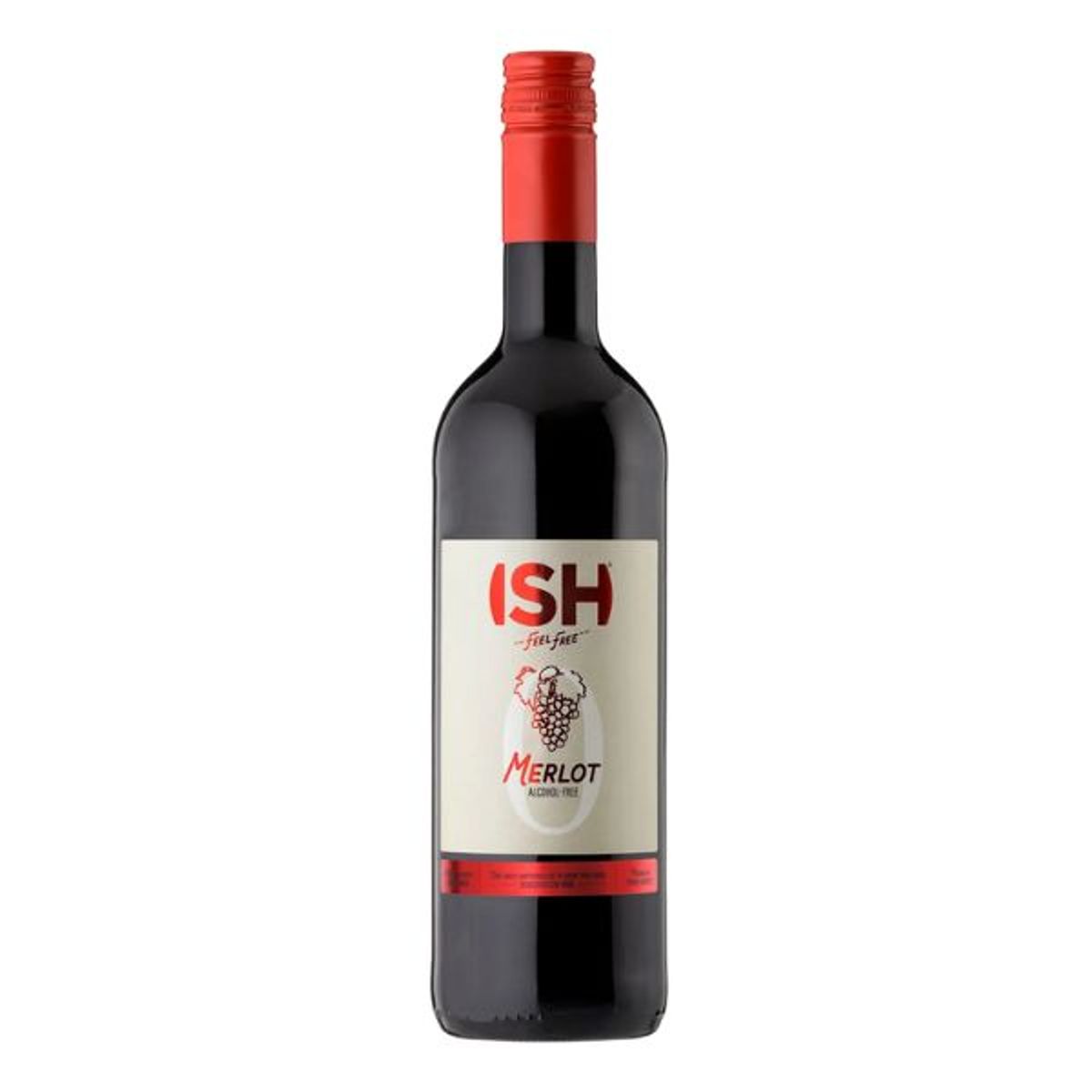 Chateau Del Ish Rødvin Merlot - Alkoholfri 75 Cl