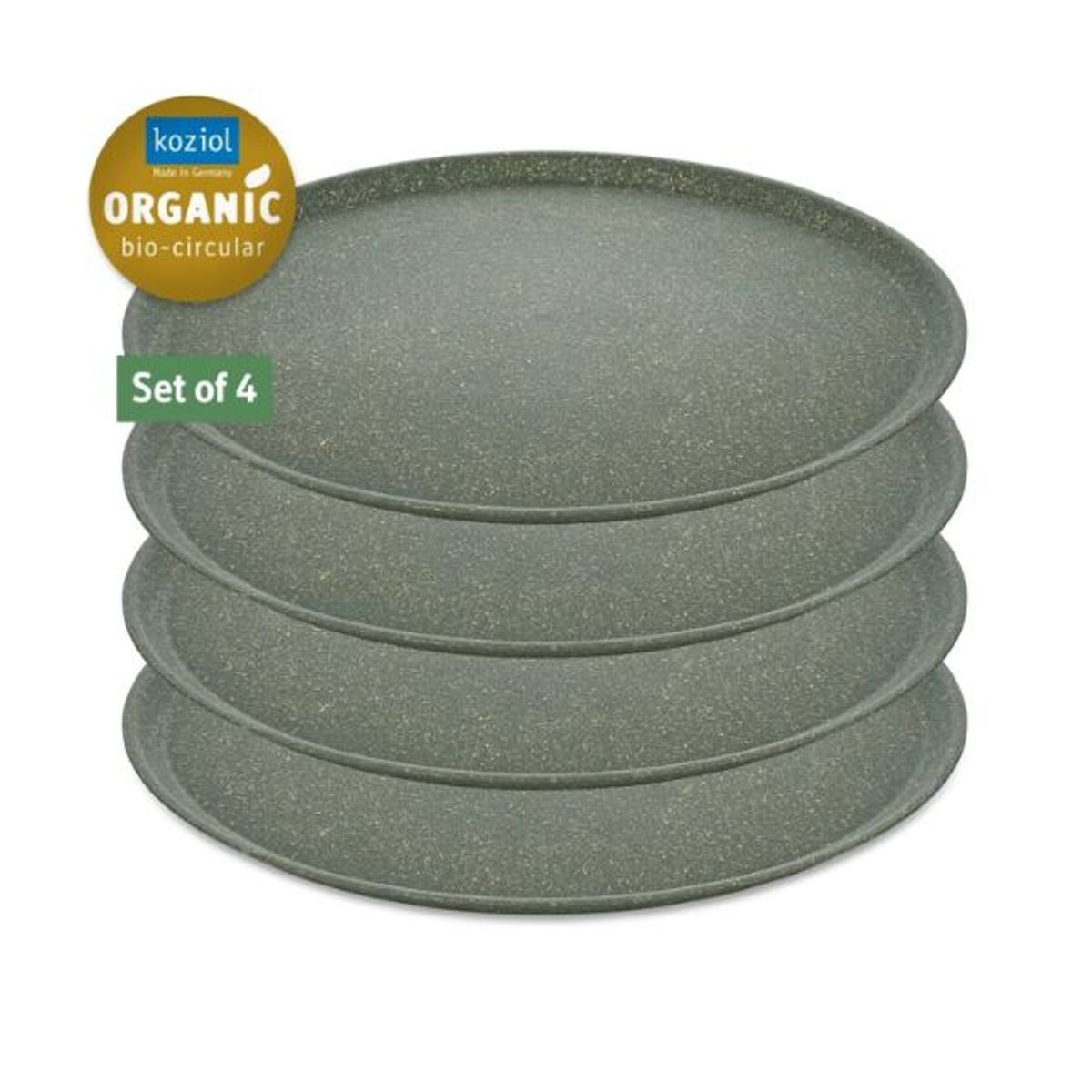 Koziol Connect Plate Ø25,5cm 4 Stk. Ash Grey