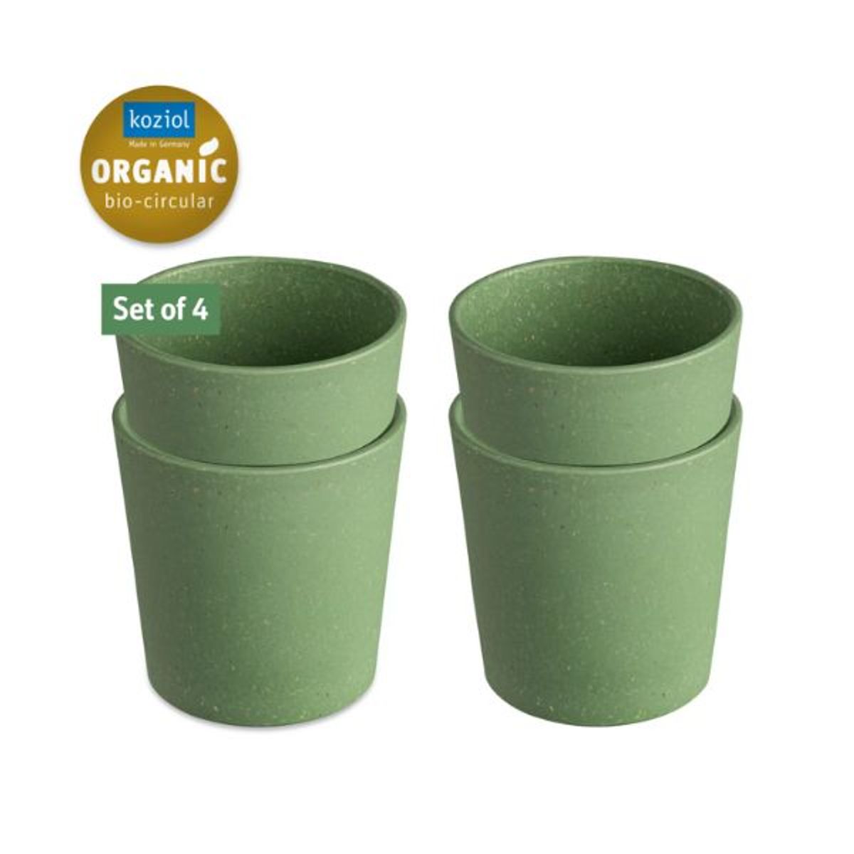 Koziol Connect Cup S 190ml 4 Stk. Leaf Green