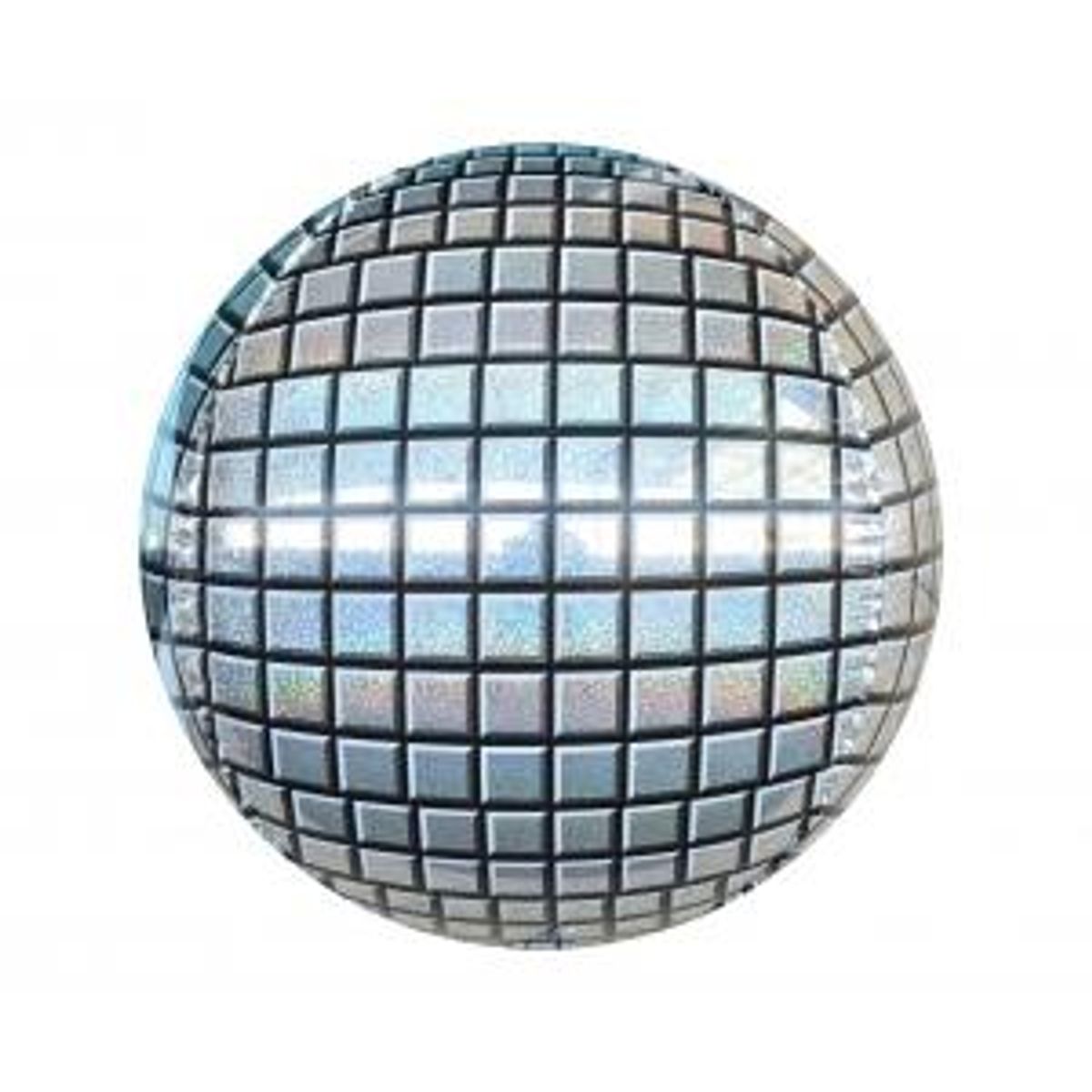 Folieballon 40cm Kugleformet Disco