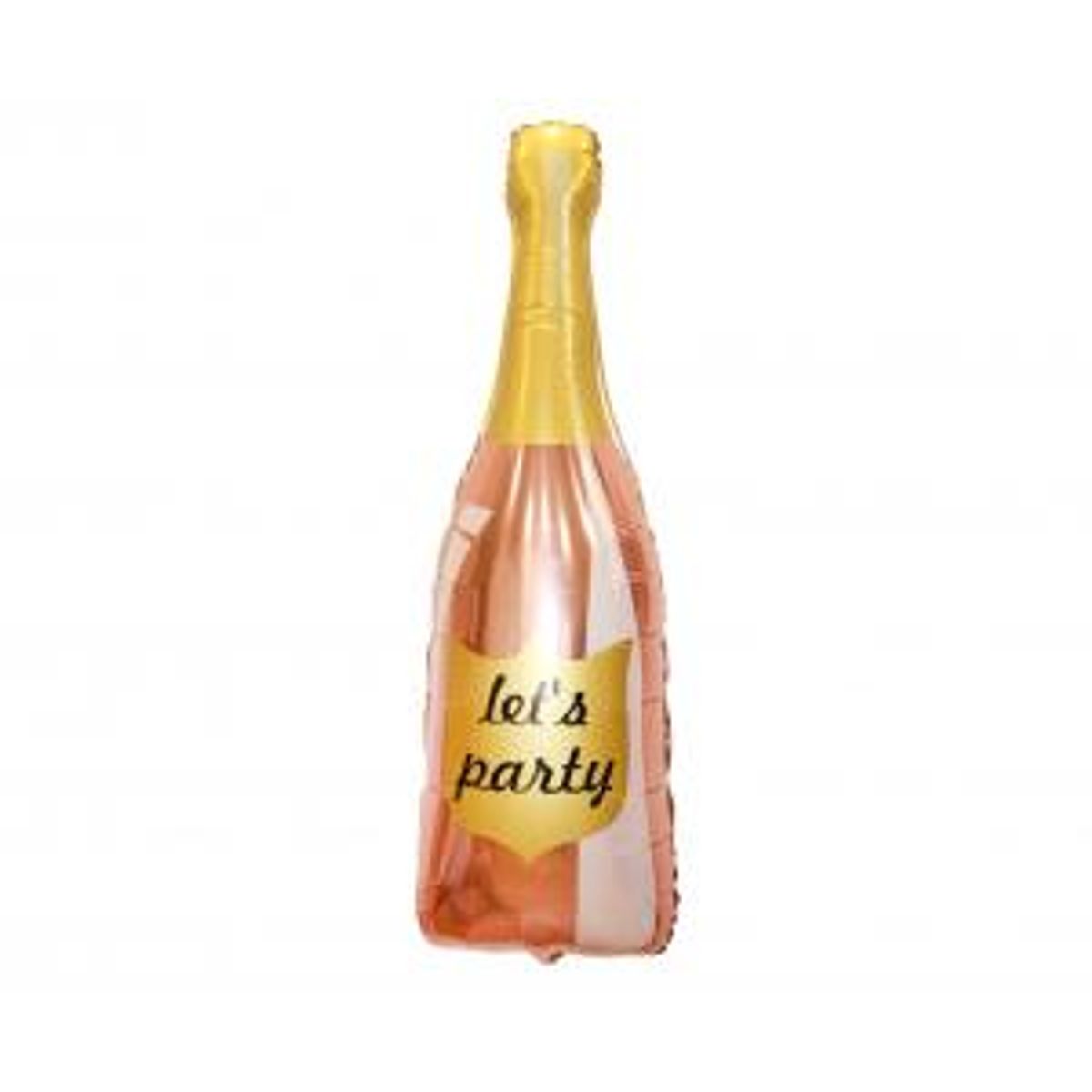 Folieballon Champagne Rosaguld 91x40 Cm