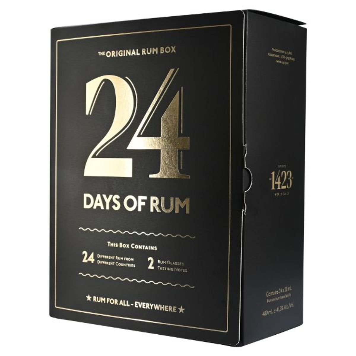 24 Days Of Rum Calendar Black Edition 24x2cl