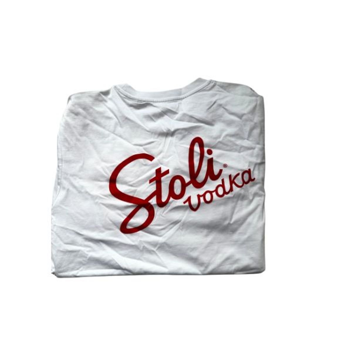 Stoli Vodka Hvid T-shirt