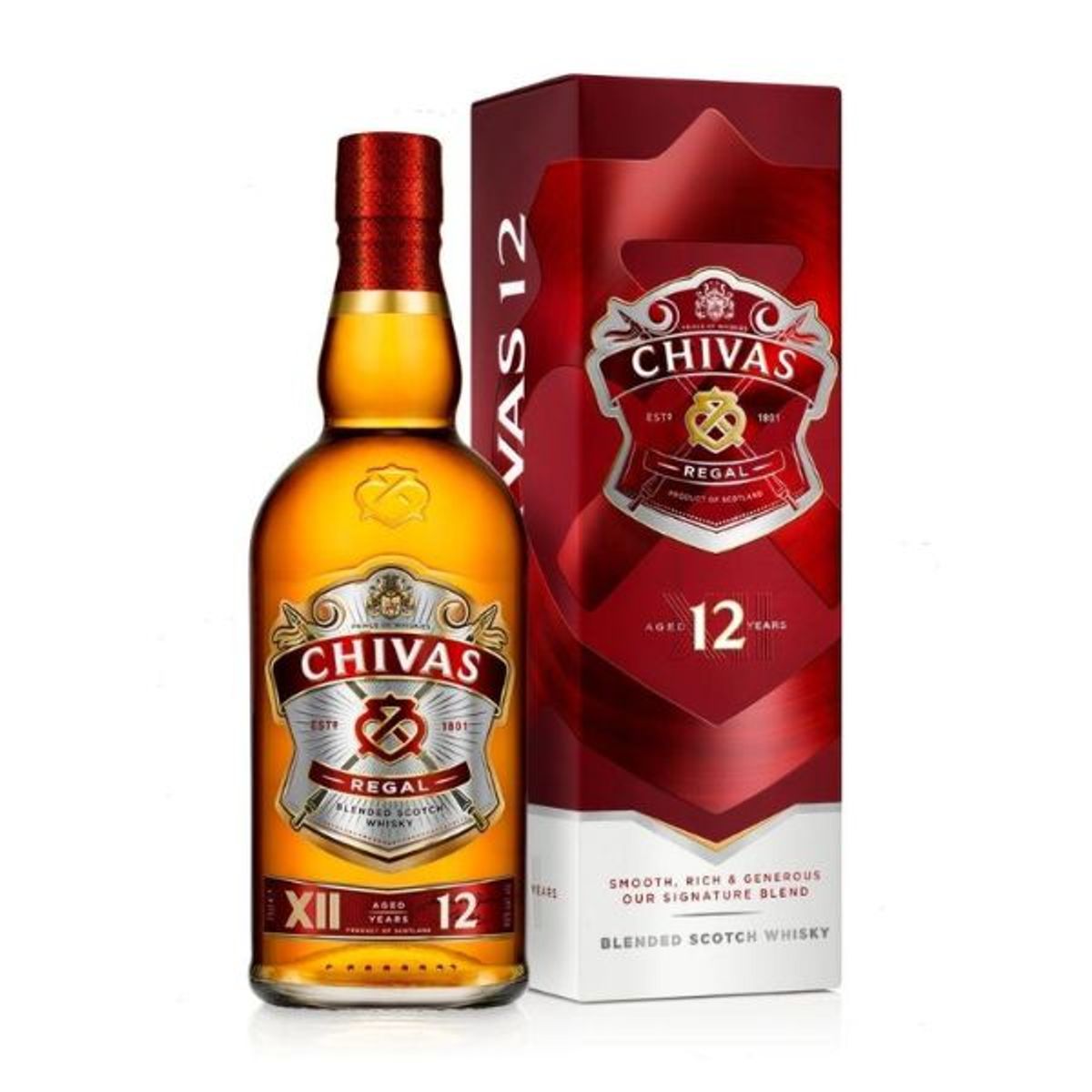 Chivas Regal 12 Yo Blended Scotch Fl 70