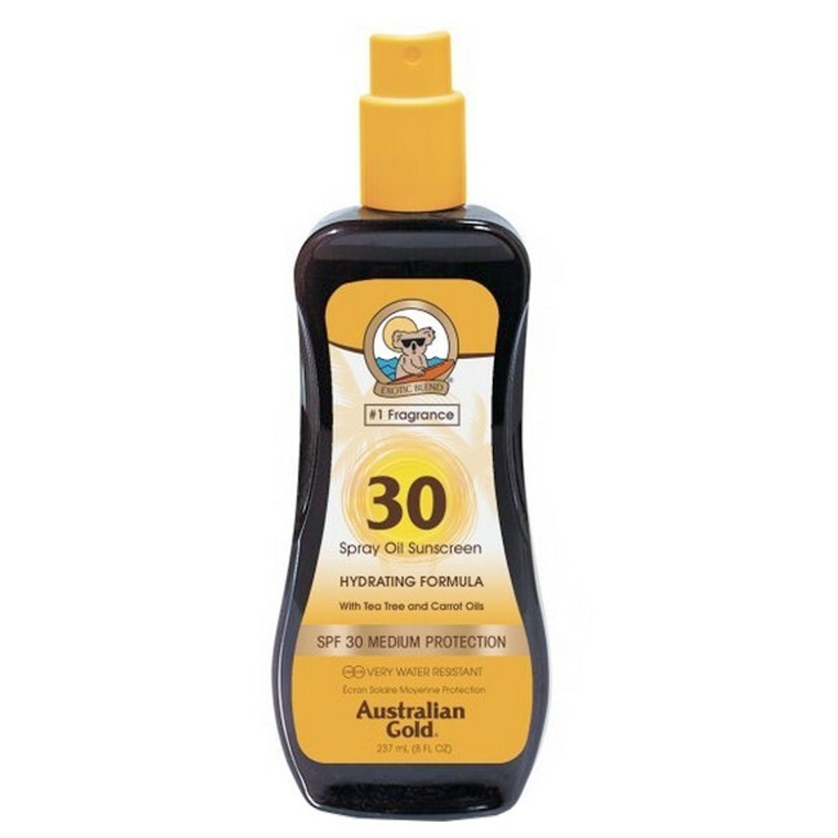 Australian Gold - Spray Oil Sunscreen Carrot & Tea Tree Oils SPF 30 - 237 ml