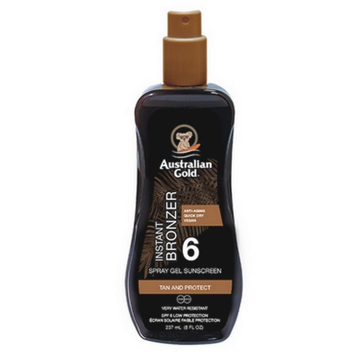 Australian Gold - Sun Spray Gel Instant Bronzer SPF 6 - 237 ml