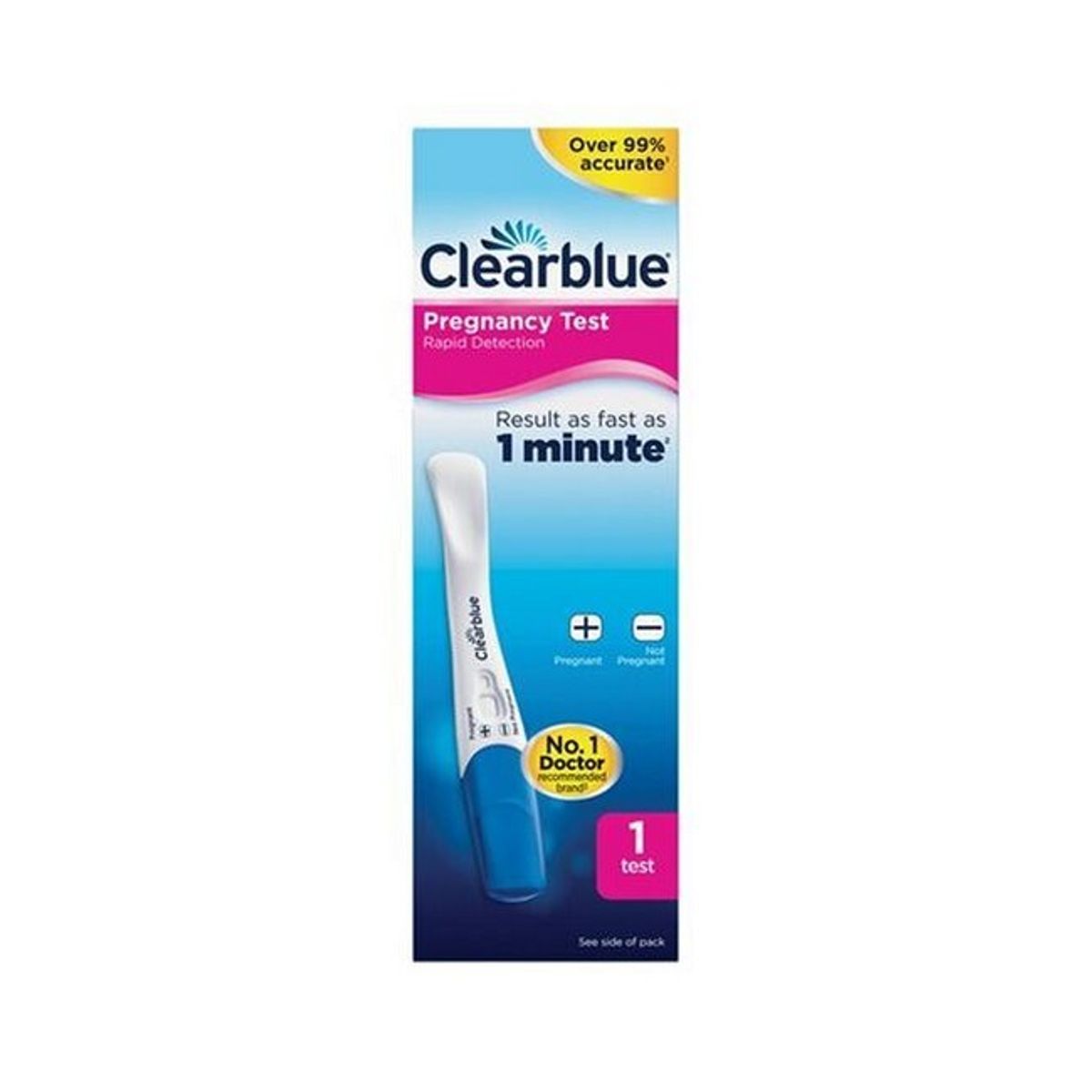 Clearblue - Graviditetstest Rapid 1 Minute - 1 Pak