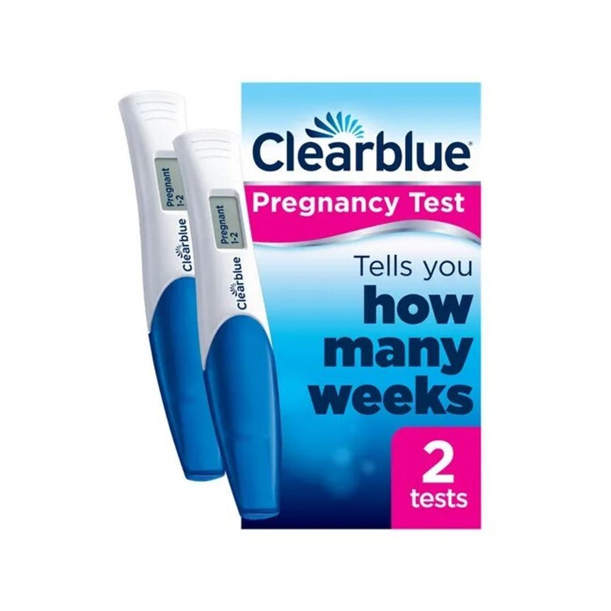 Clearblue - Graviditetstest + How Many Weeks - 2 Pak