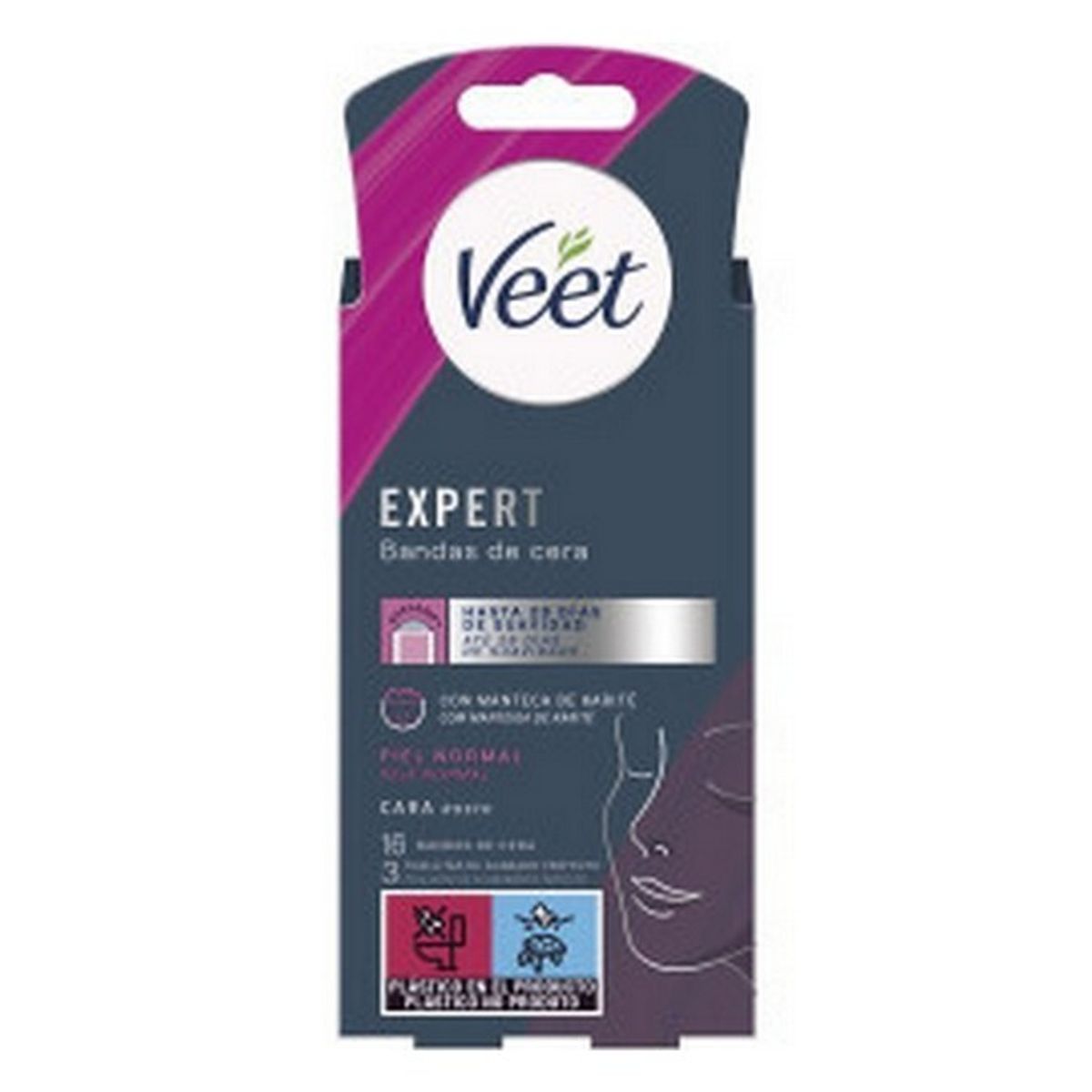 Veet - Expert Wax Facial Strips Normal Skin 16 Stk