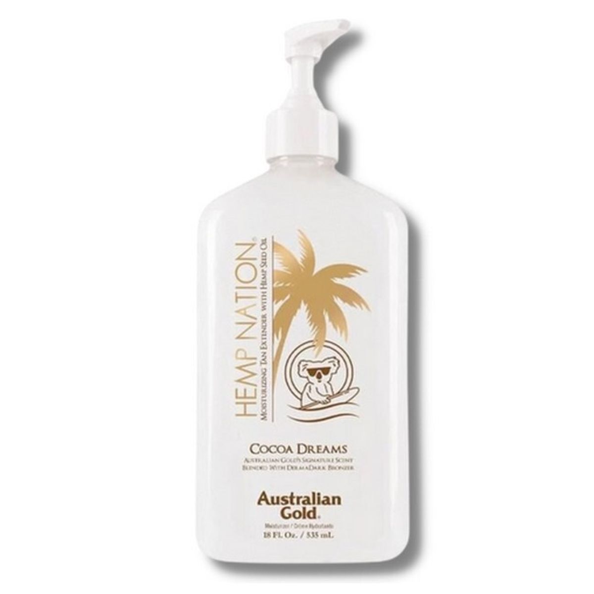 Australian Gold - Hemp Nation Cocoa Dreams Bodylotion Tan Extender - 535 ml