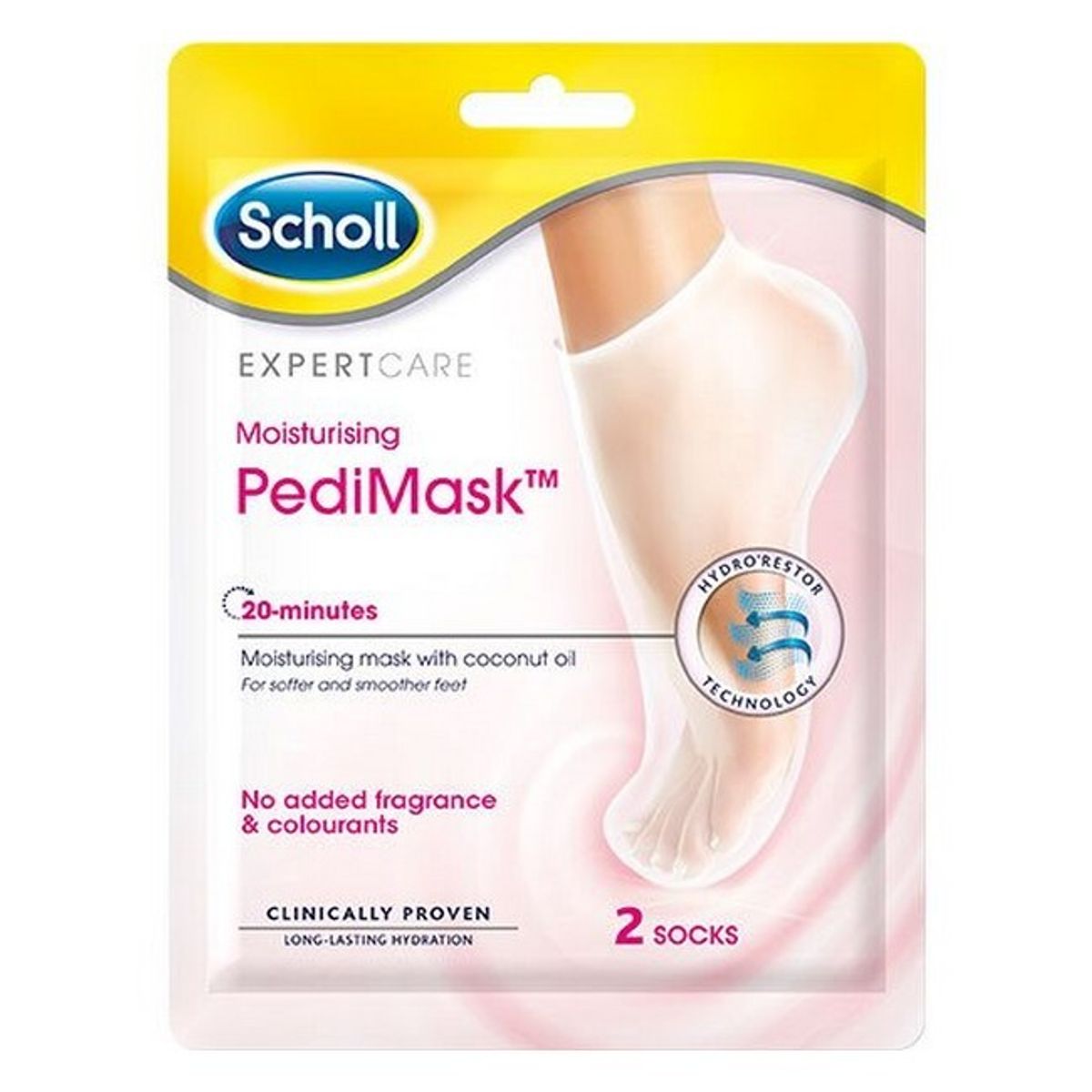 Scholl - Expert Care Moisturising PediMask Coconut Oil - 2 Socks