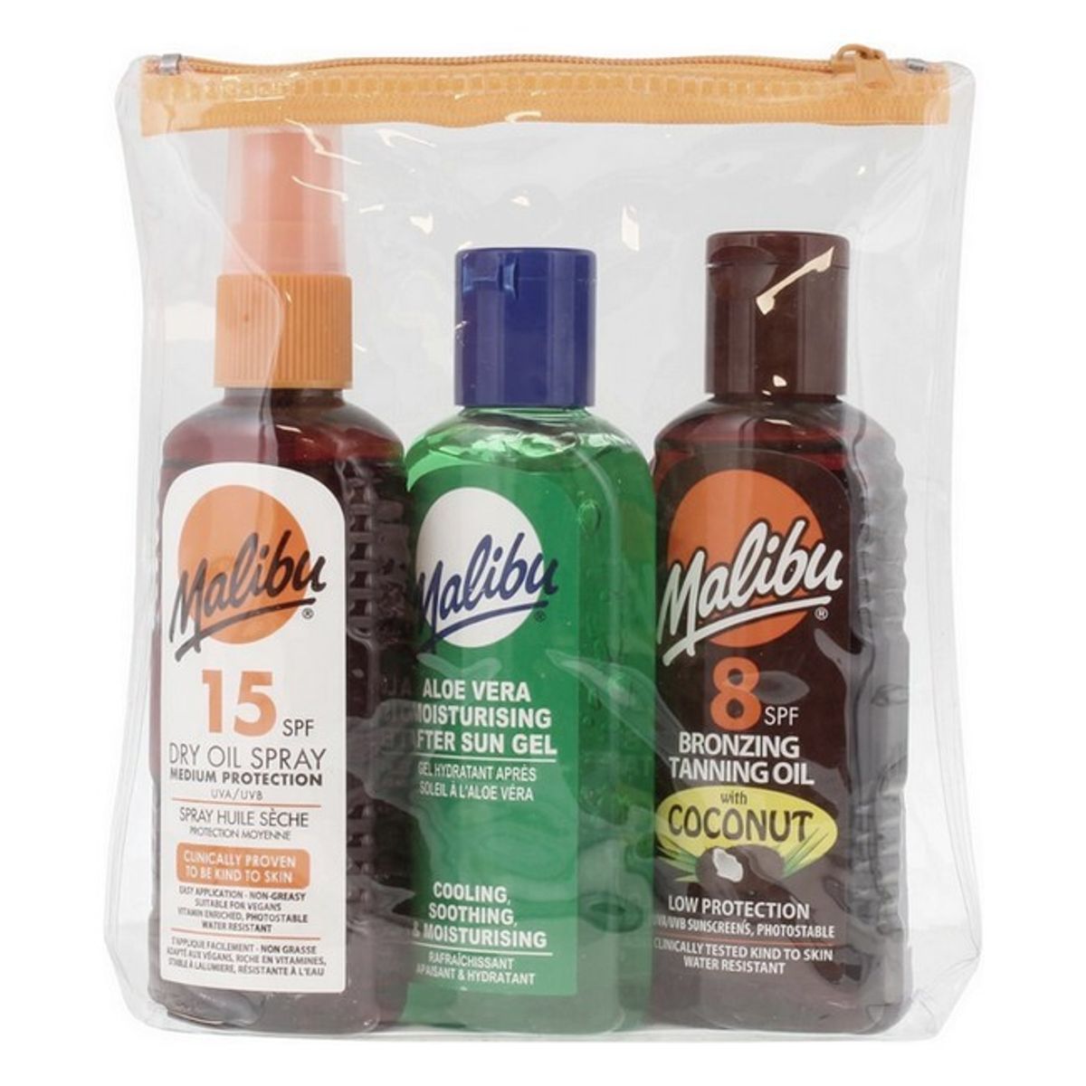 Malibu Sun - Bronzing Tanning Travel Set - 3 Pak