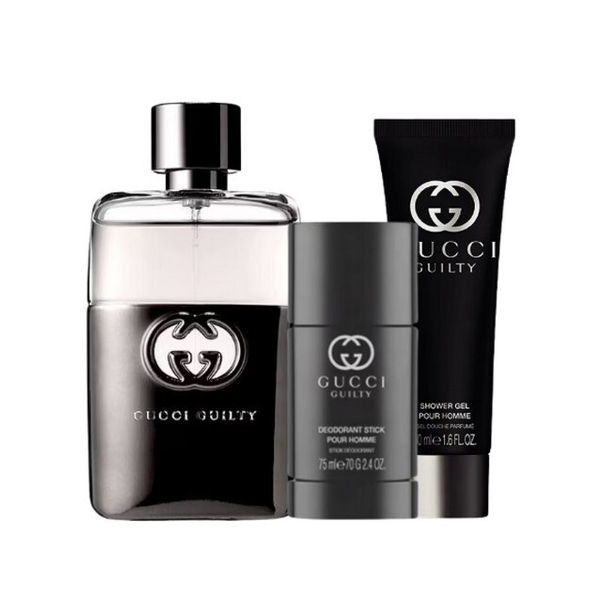 Gucci - Guilty Pour Homme Gaveæske - 90 ml Edt + Deo + Shower Gel