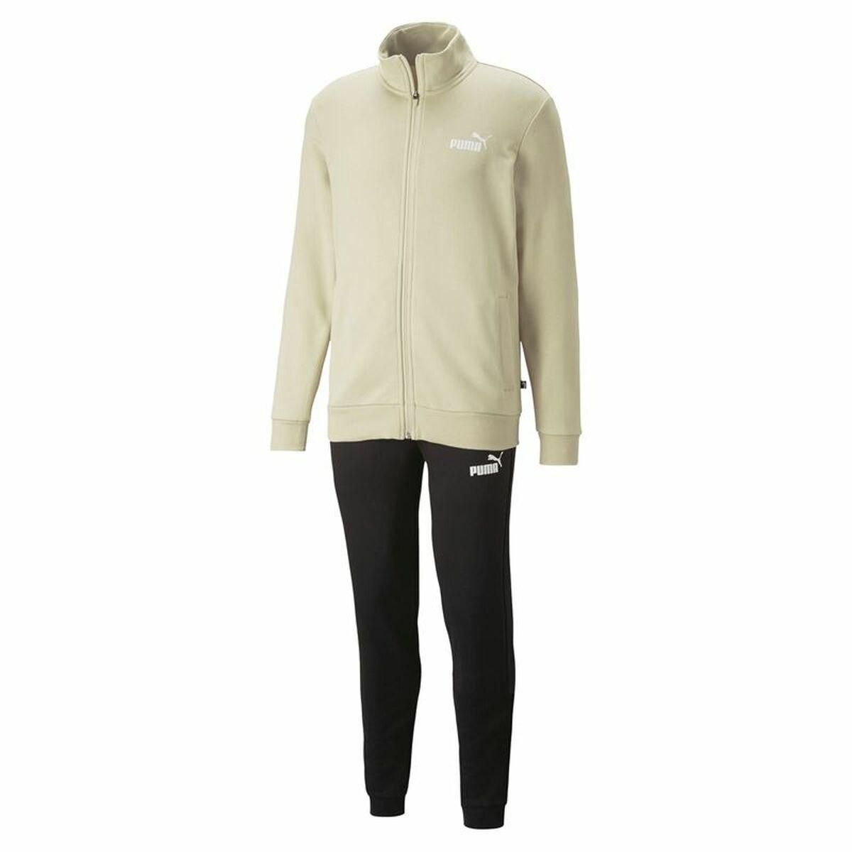 Sportstøj til voksne Puma Clean Sweat Suit Tr Beige S