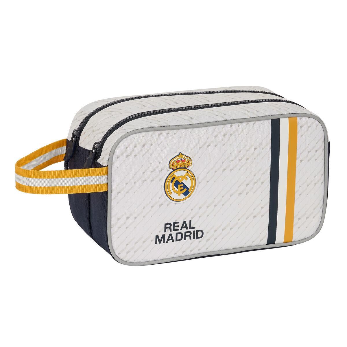 Skoletoilettaske Real Madrid C.F. Hvid Sportslig 26 x 15 x 12.5 cm