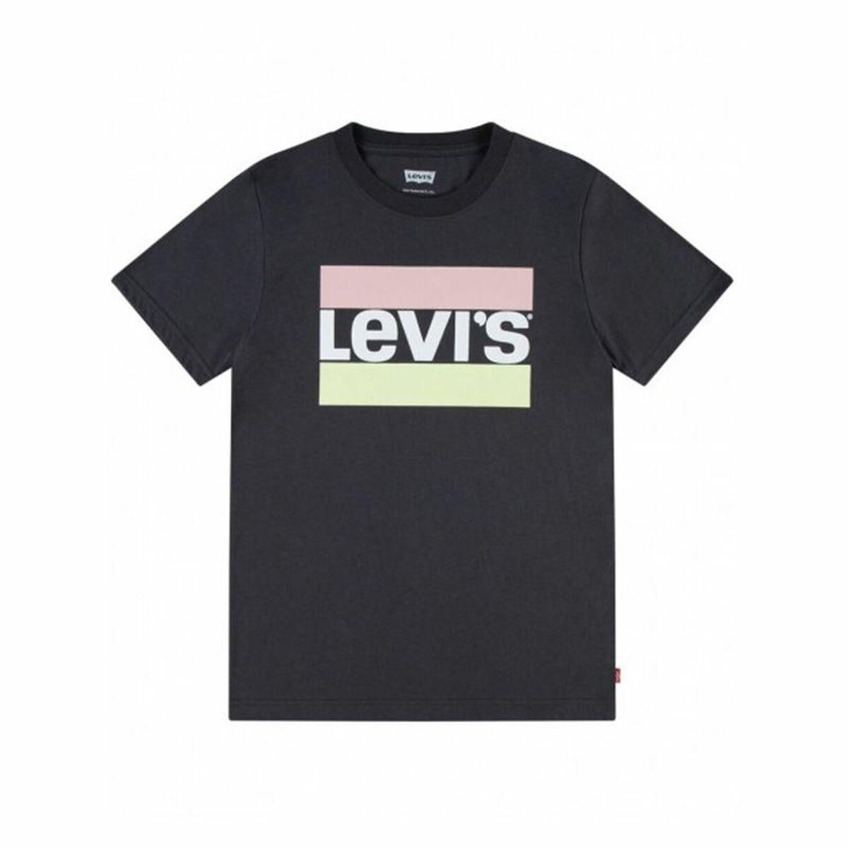 T-shirt Levi's Sportswear Logo Dark Shadow Sort 10 år