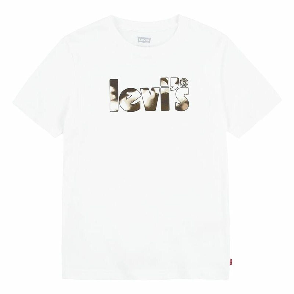 T-shirt Levi's Camo Poster Logo Bright 60732 Hvid 14 år