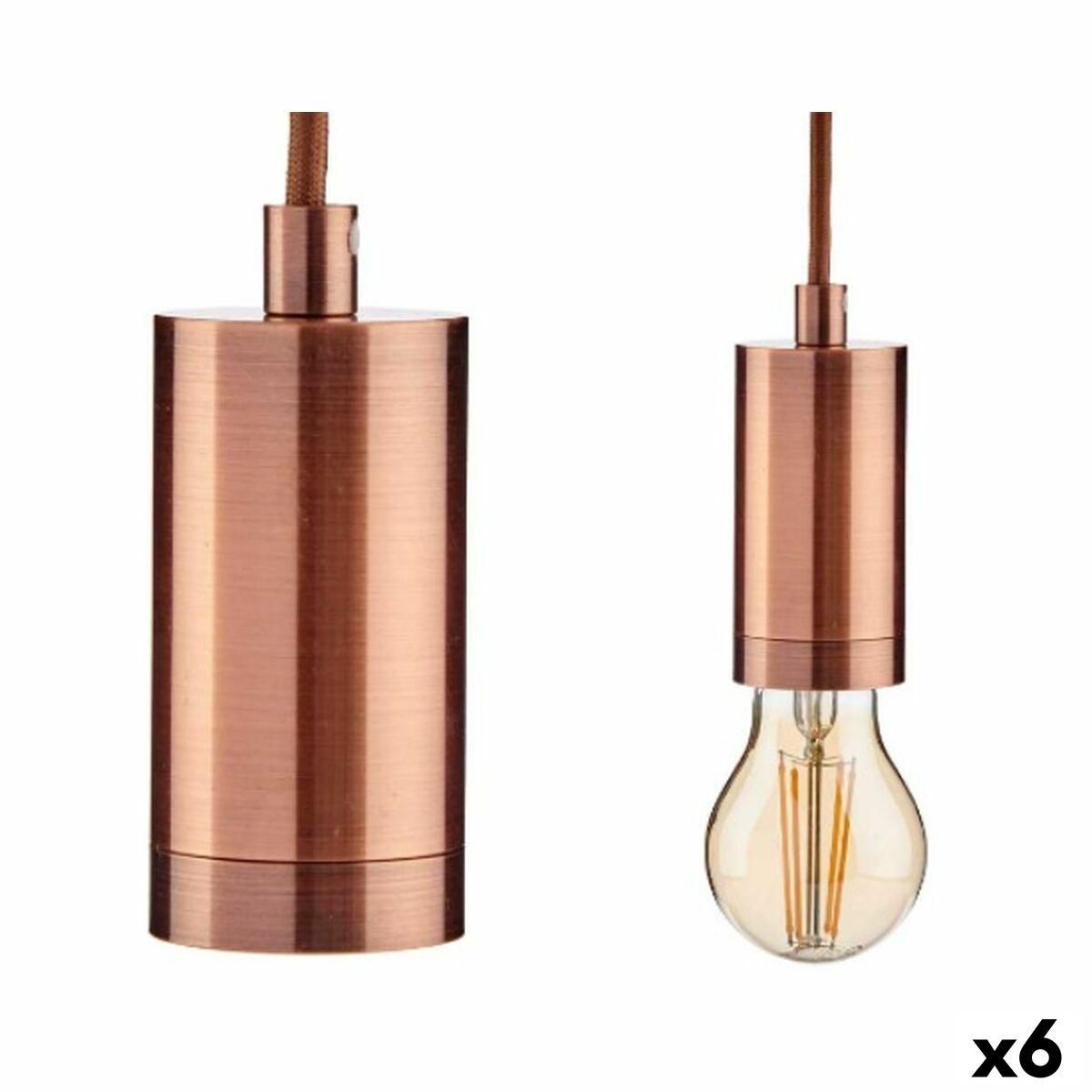 Loftslampe Bronze Metal 60 W 9,5 x 9,5 x 9,7 cm (6 enheder)