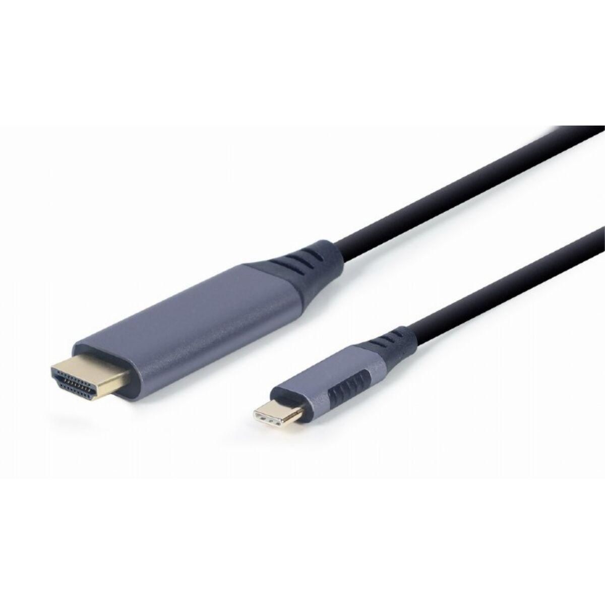 HDMI til DVI-adapter GEMBIRD CC-USB3C-HDMI-01-6 Sort/Grå 1,8 m