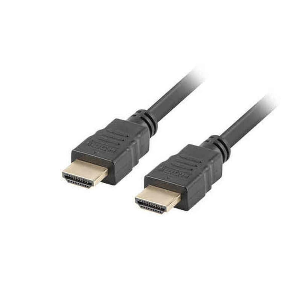 HDMI-kabel Lanberg 4K Ultra HD Han-stik/Han-stik Sort 15 m