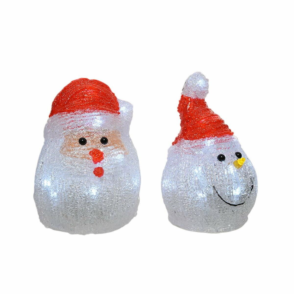 Dekorativ figur Lumineo 491239 LED Indendørs Santa Claus 10,5 x 10,5 x 15 cm