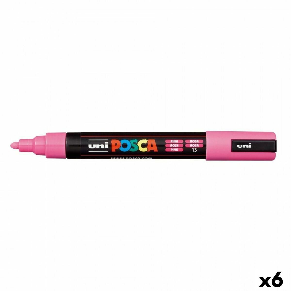 Markør POSCA PC-5M Pink (6 enheder)