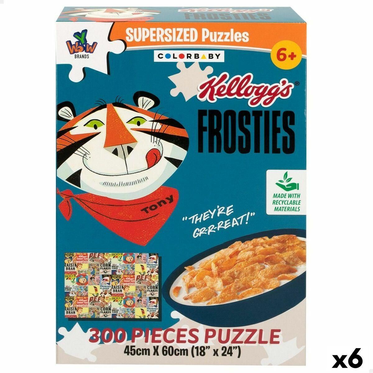 Puslespil Colorbaby Kellogg's Frosties 300 Dele 6 enheder 60 x 45 x 0,1 cm