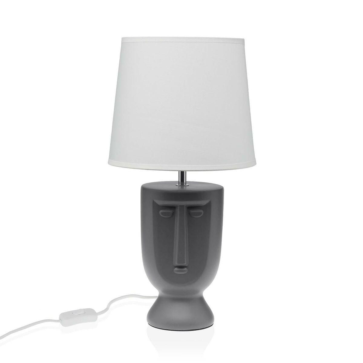 Bordlampe Versa Grå Keramik 60 W 22 x 42,8 cm