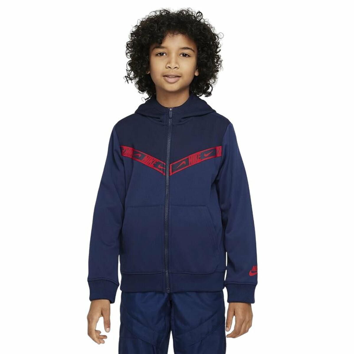 Sportsjakke til børn Nike Sportswear Mørkeblå 10-12 år