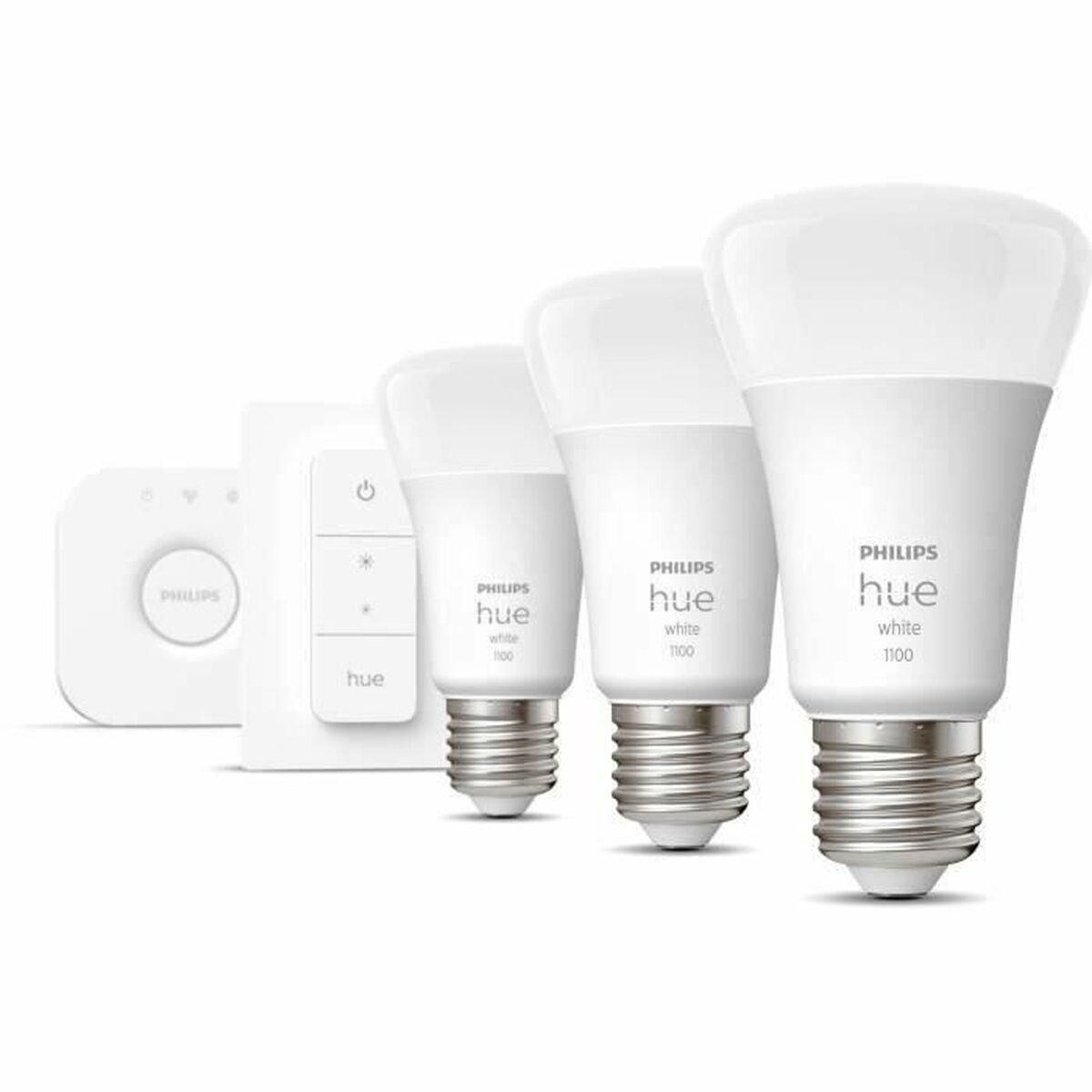 LED-lampe Philips Starter Kit E27 9,5 W Hvid F (3 enheder)