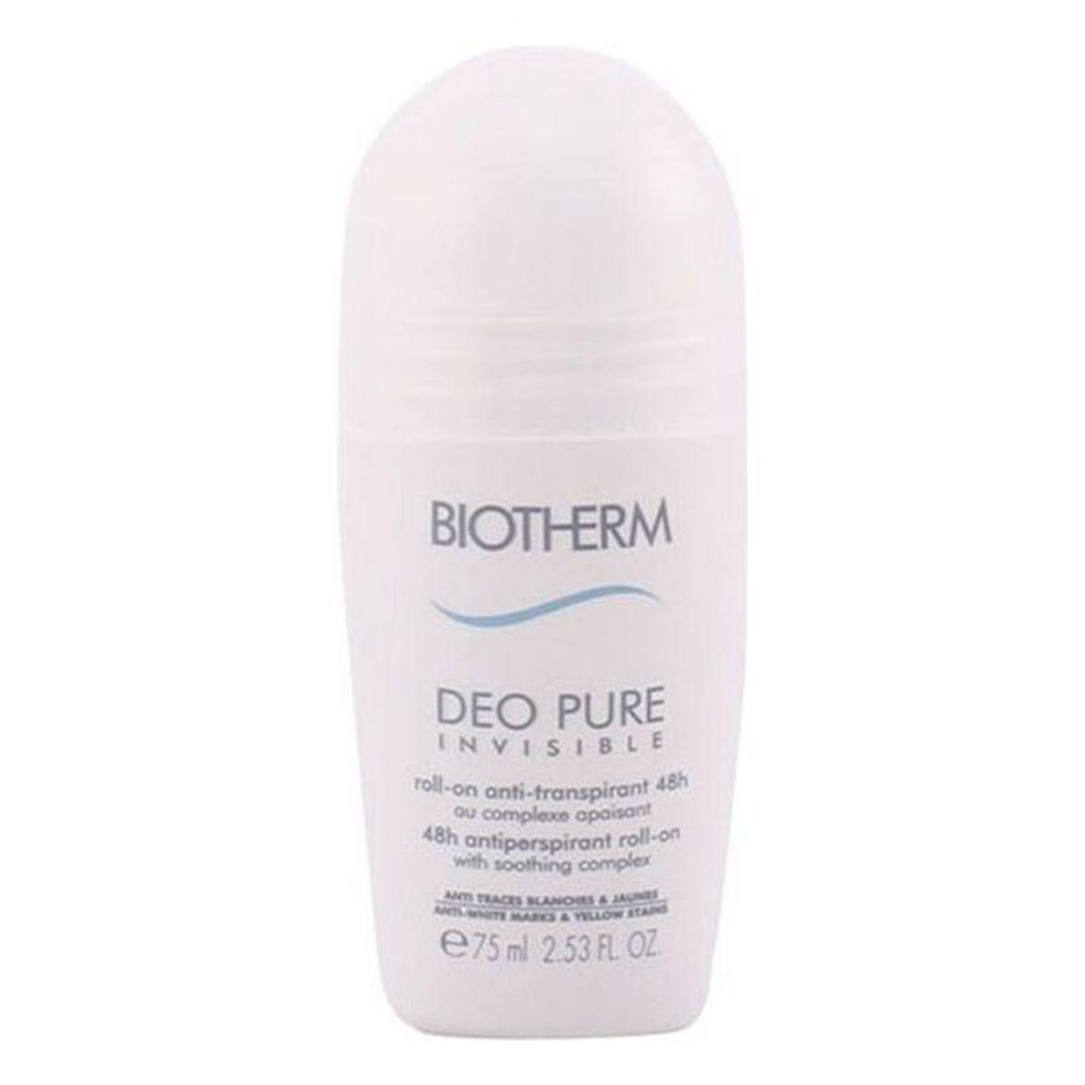 Roll on deodorant Pure Invisible Biotherm 75 ml