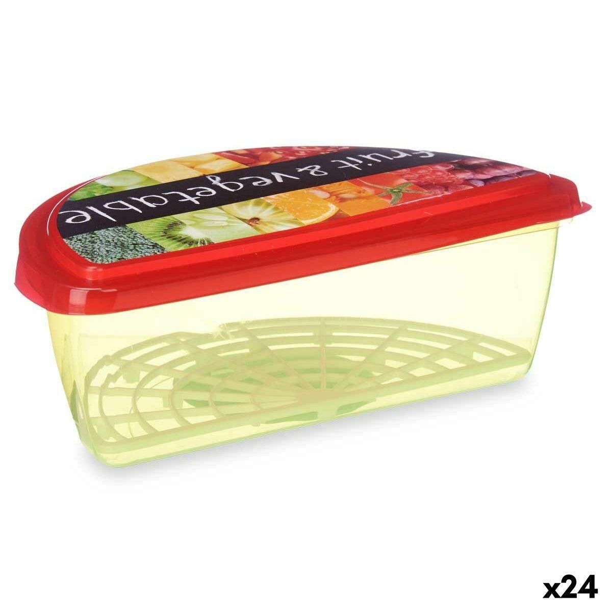 Madkasse Frugt og grøntsager Multifarvet Plastik 23 x 8 x 13 cm (24 enheder)