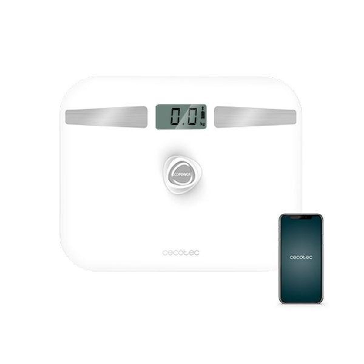 Digital badevægt EcoPower 10200 Smart LCD Bluetooth 180 kg Hvid