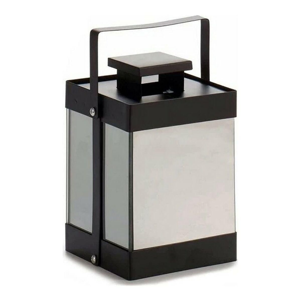 LED-lanterne Sort Spejl 12,5 x 18,5 x 12,5 cm