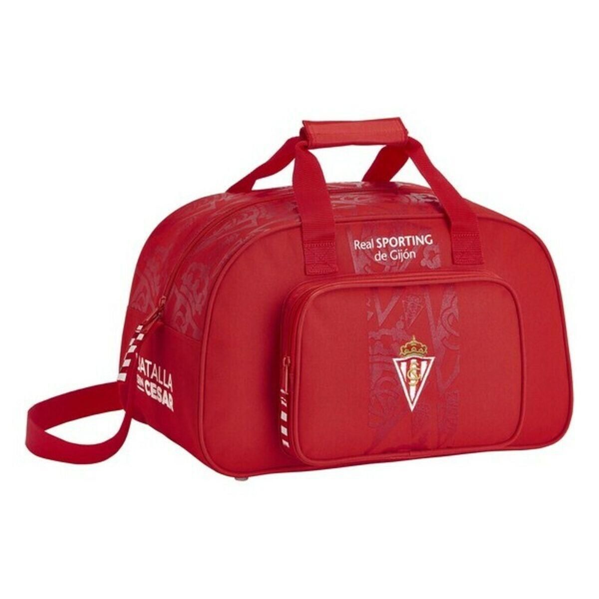 Sportstaske Real Sporting de Gijón Rød (40 x 24 x 23 cm)