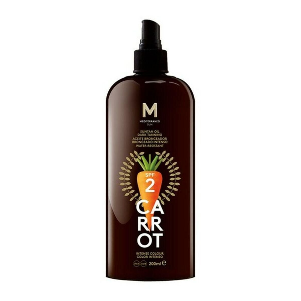 Solblogger Carrot Suntan Oil Mediterraneo Sun Spf 2 - 100 ml