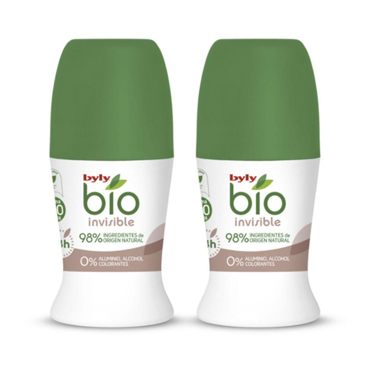 Roll on deodorant BIO NATURAL 0% INVISIBLE Byly (2 stk)