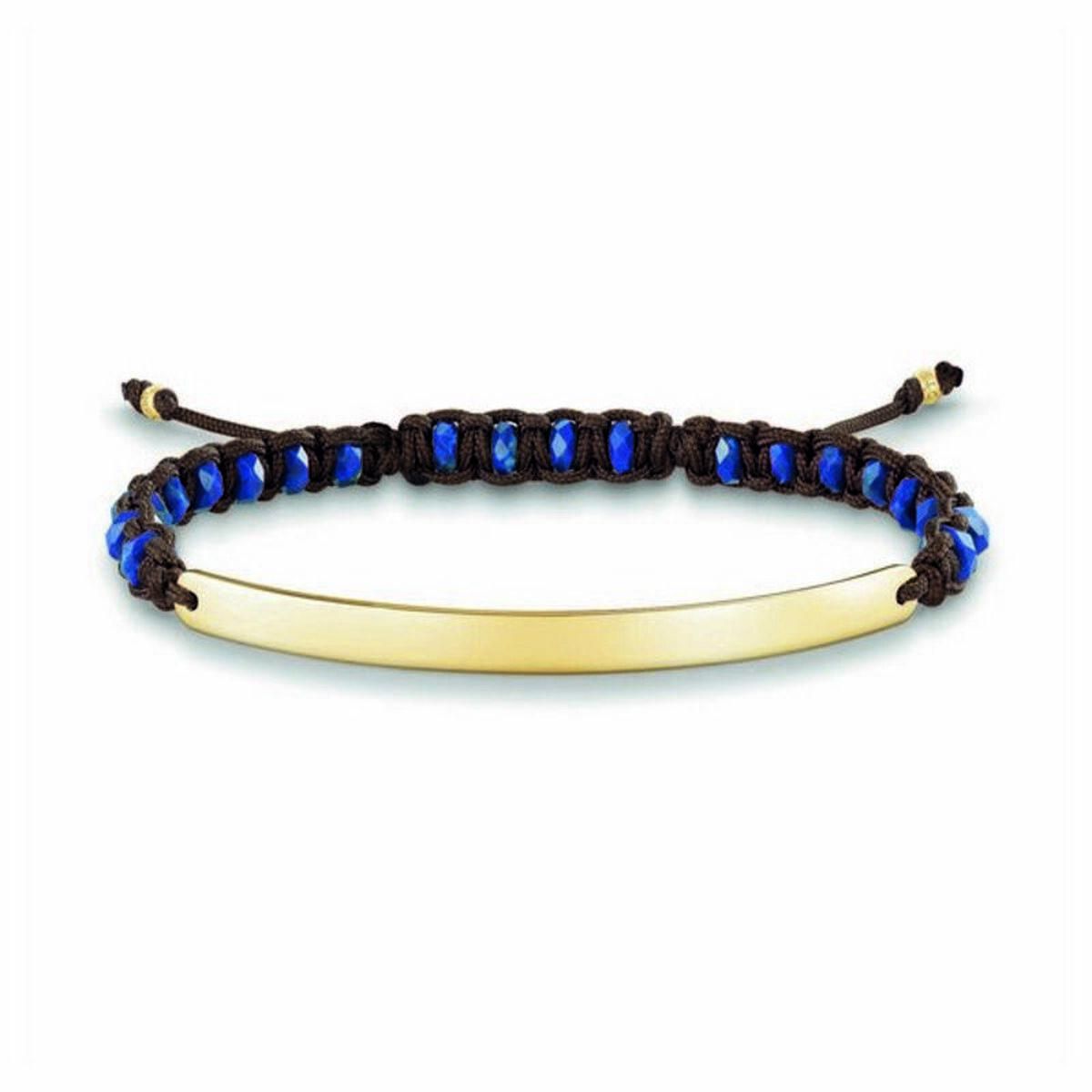 Armbånd til kvinder Thomas Sabo LBA0056-892-32-L19v Blå Gylden Sølv (16 - 19 cm)