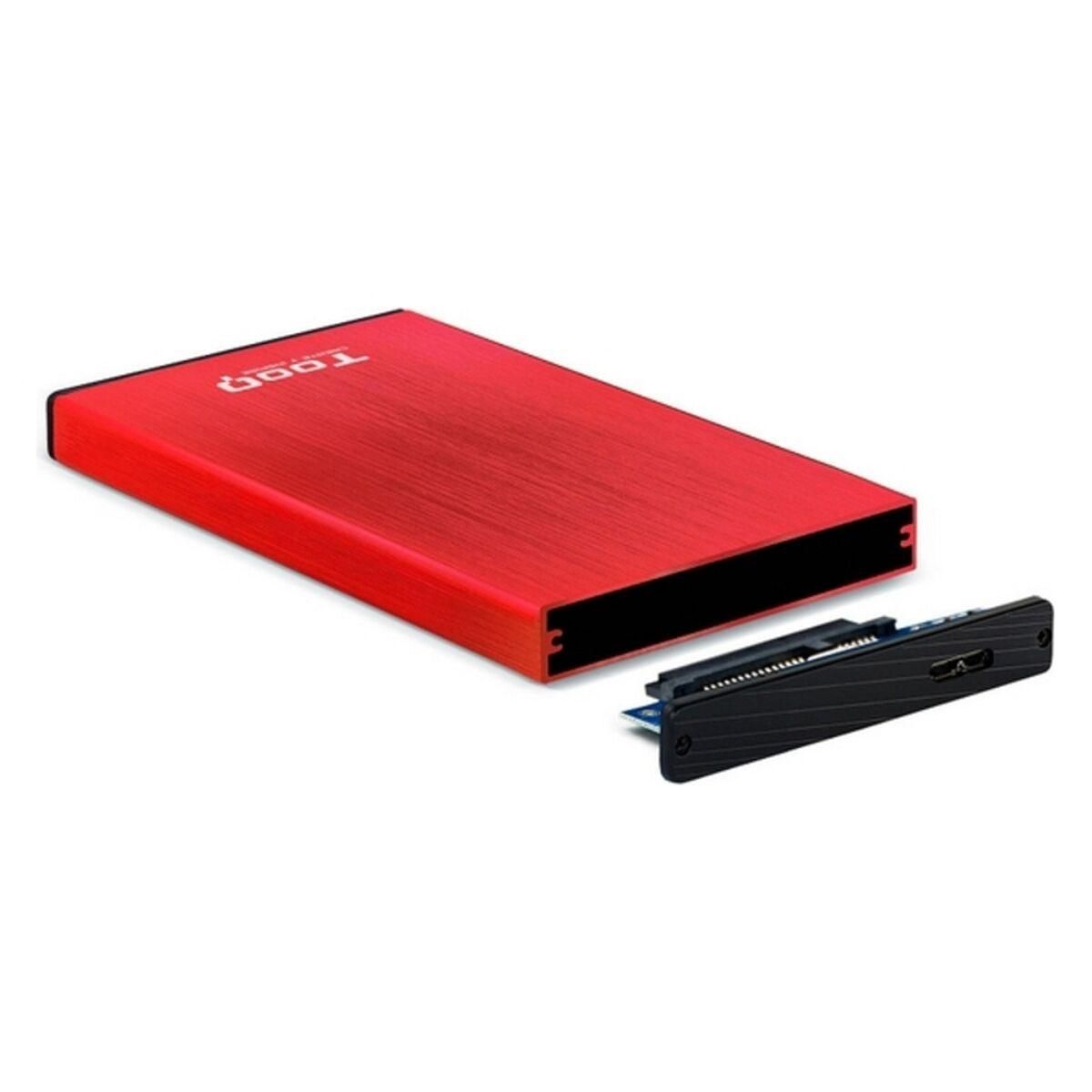 Lomme til harddisk TooQ TQE-2527 2,5" USB 3.0 Rød