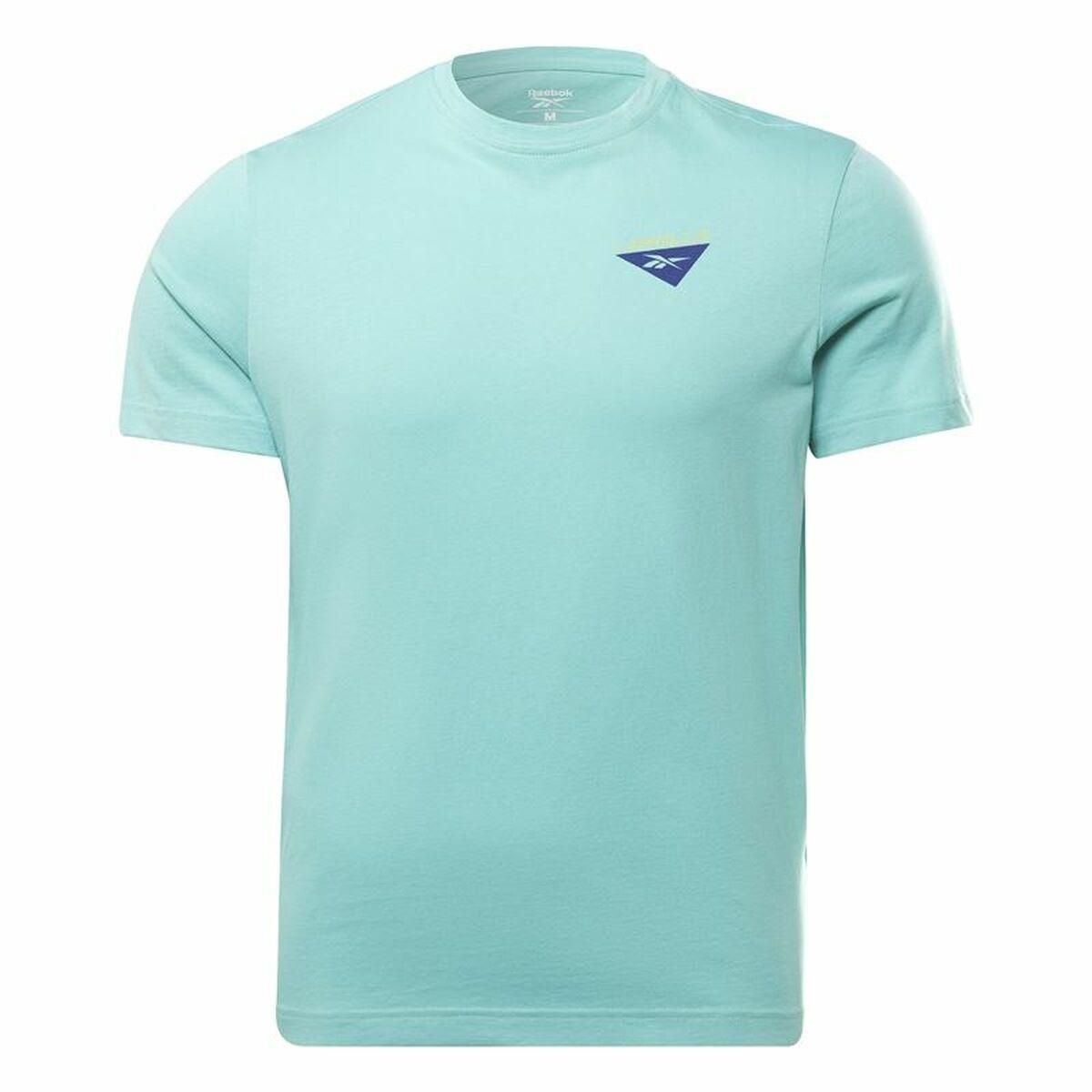 Kortærmet T-shirt til Mænd Reebok Graphic Les Mills® Akvamarin S