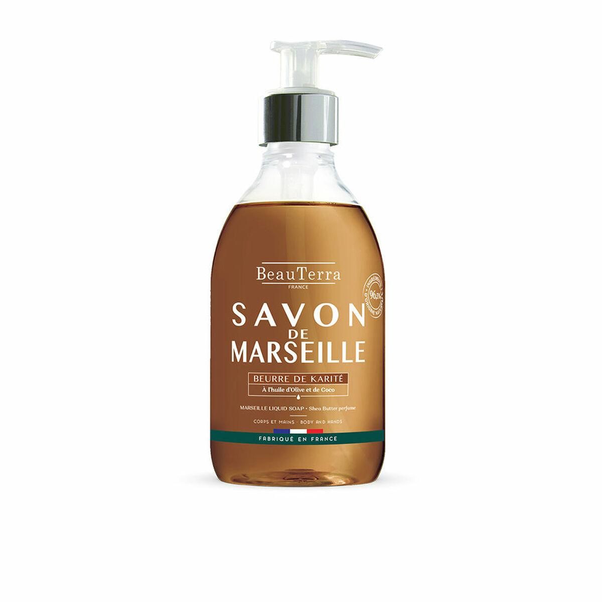 Flydende sæbe Beauterra Savon de Marseille Sheabutter 300 ml