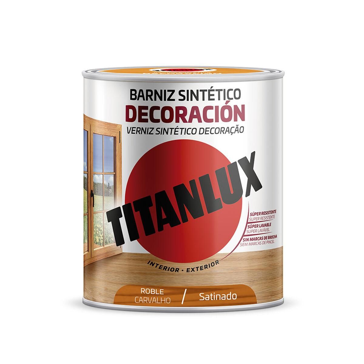 Syntetisk lak Titanlux m11100214 Satin finish Hrast 250 ml