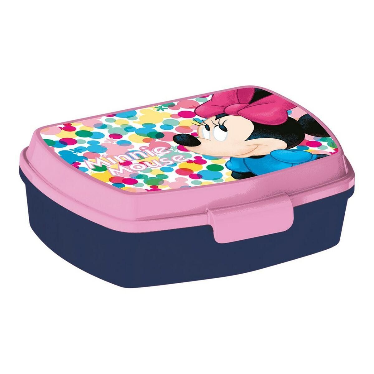 Madkasse til Sandwich Minnie Mouse Lucky Plastik Pink (17 x 5.6 x 13.3 cm)