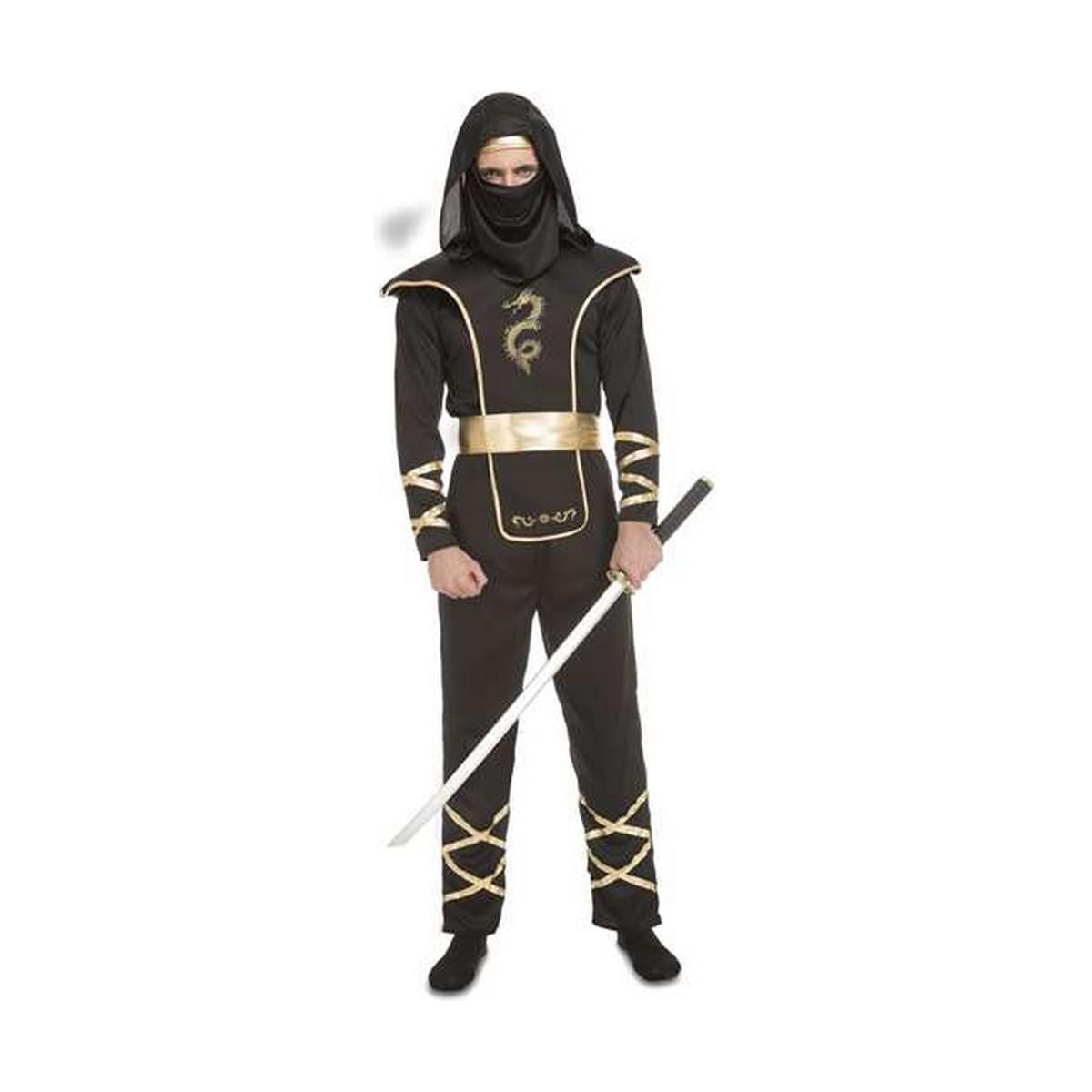 Kostume til voksne Sort Ninja XS