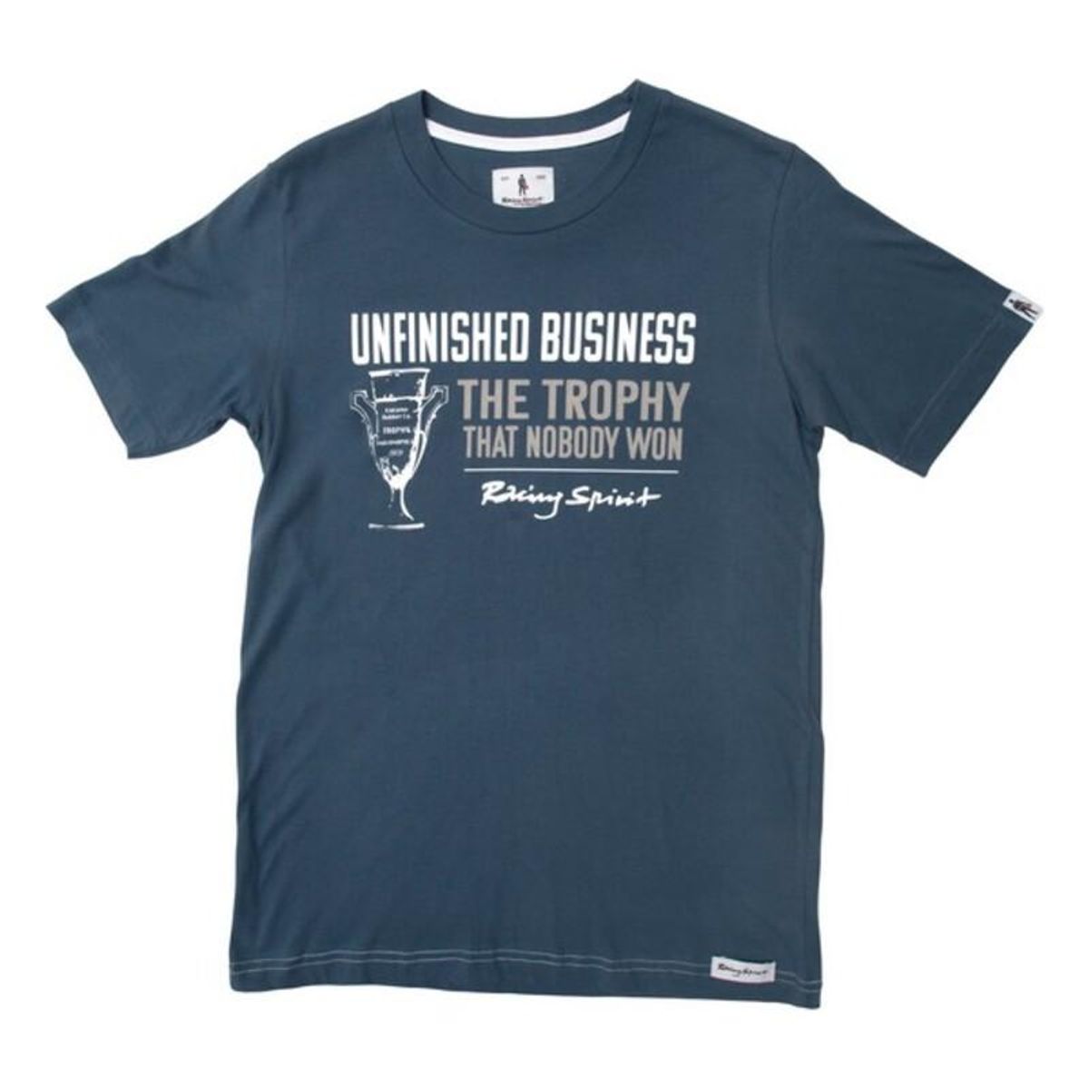 Kortærmet T-shirt til Mænd OMP Slate Unfinished Business Mørkeblå S