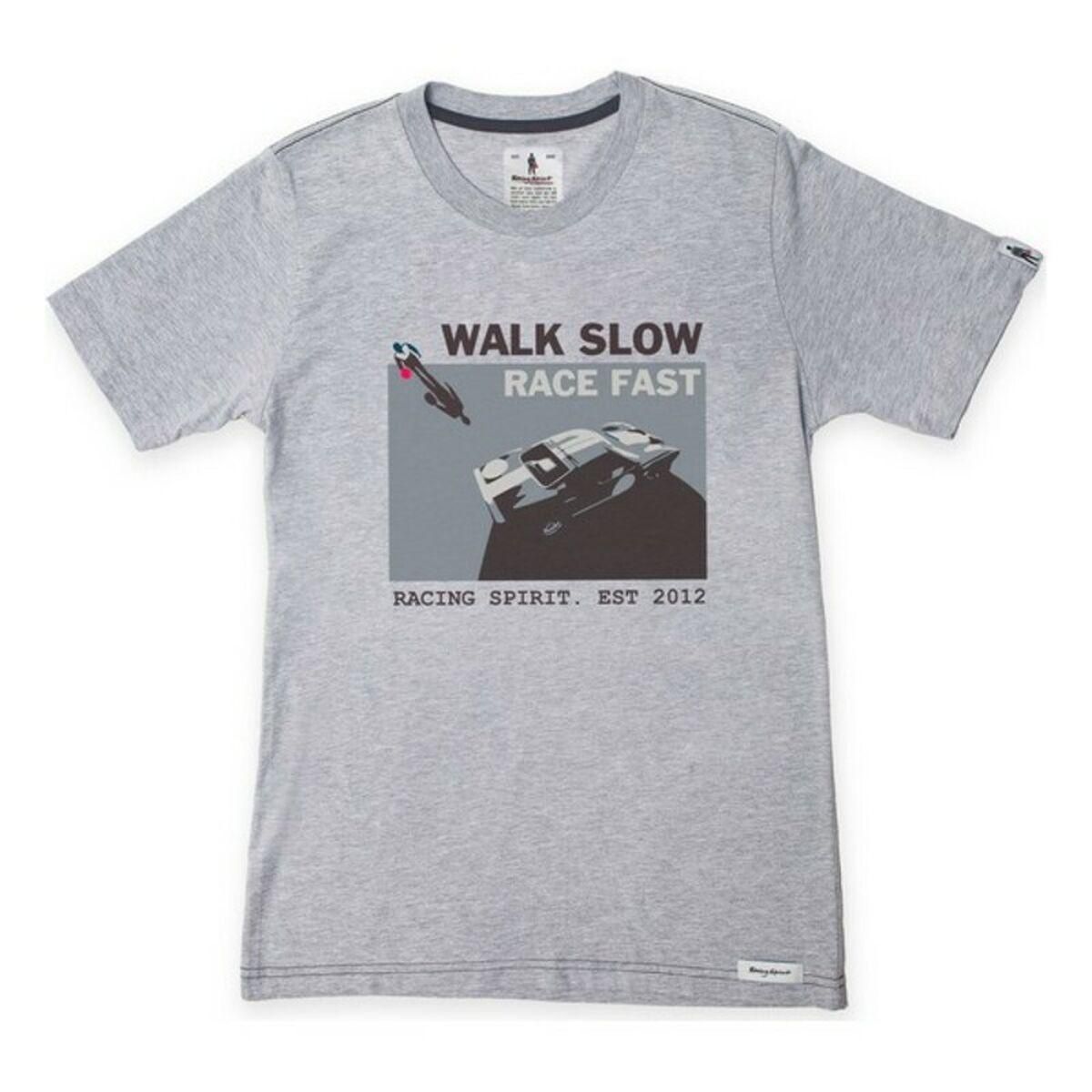 Kortærmet T-shirt til Mænd OMP Walk Slow Grå XL