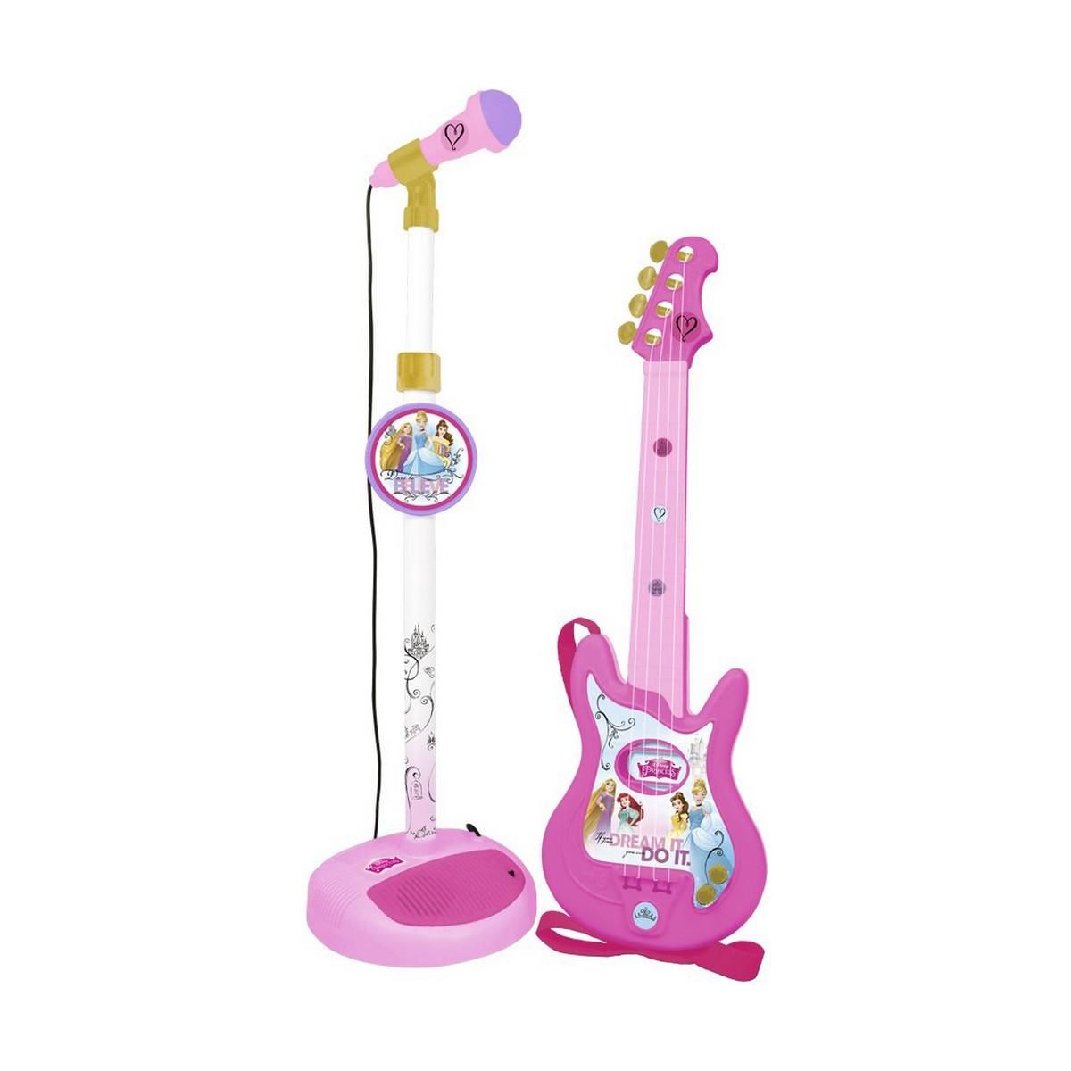 Børne Guitar Disney Princess Mikrofon Pink Disney Prinsesser