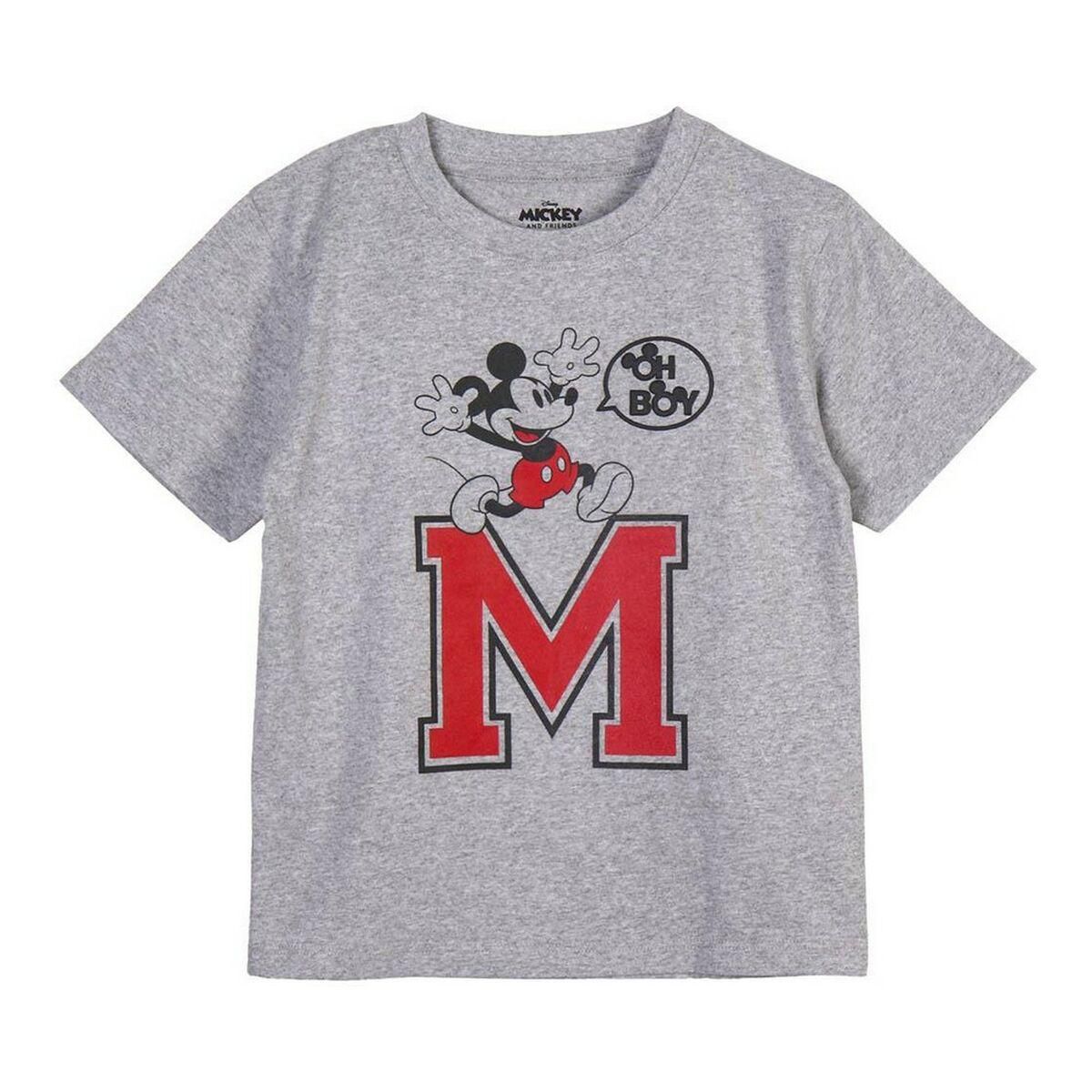 Kortærmet T-shirt Mickey Mouse Grå 5 år